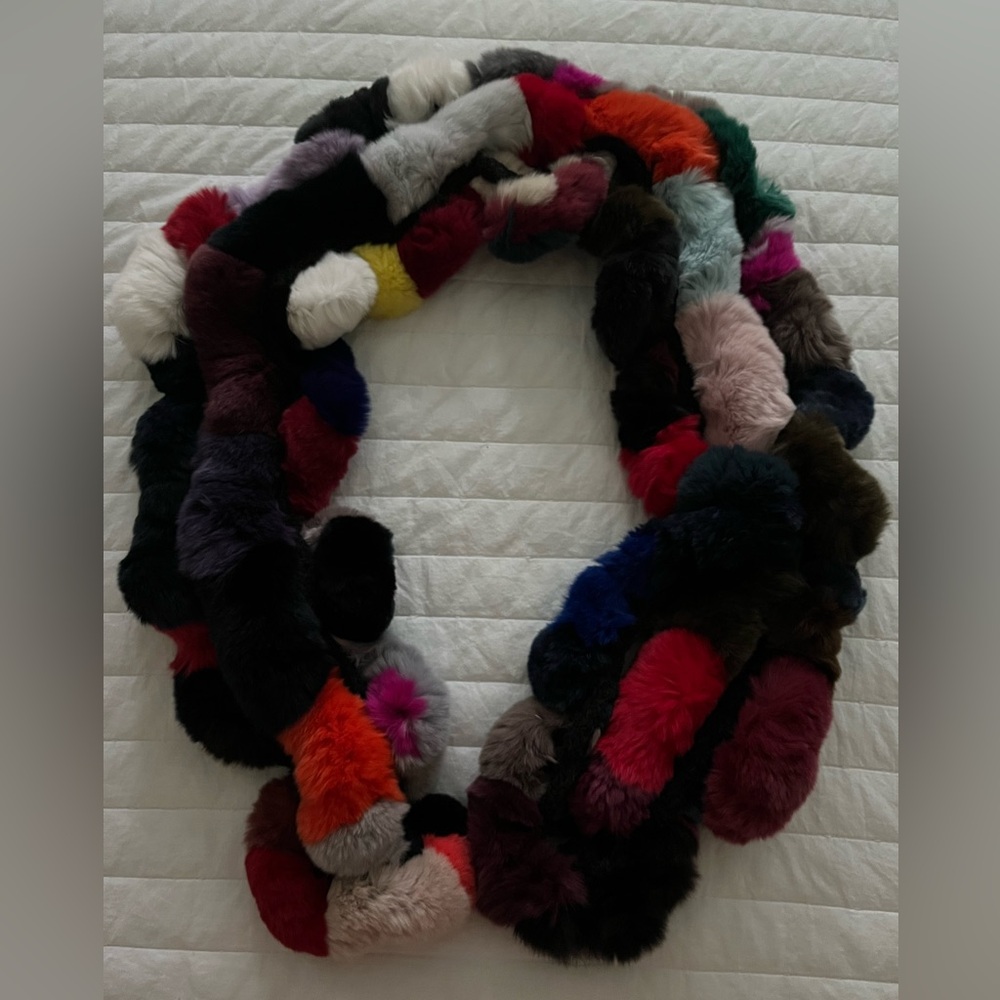 Multicolor Fun Fur Scarf